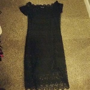 Black detailed dress